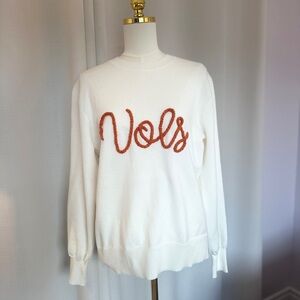 Tennessee Volunteers-inspired White Lightweight Sweater, LG